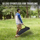 1207055 CM Portable Outdoor Folding Picnic Table, Lightweight Aluminum Roll-Up Camping Table with 23613568