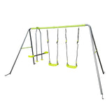 XNS081 lime green interesting swingset with plastic safe swing set 440lbs for outdoor playground for W1711140287