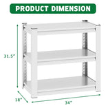 40-50 Gallon Fish Tank Stand - Metal Aquarium Stand, 31.5 "L x 18 "W x 34"H Adjustable Heavy Duty T2398P211228