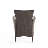 Clementine Outdoor Multibrown PE Wicker Dining Chairs 56447.00ABEI