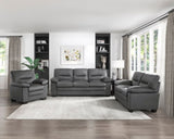 ZUN Modern Sleek Design Living Room Furniture 1pc Sofa Dark Gray Fabric Upholstered Comfortable Plush B01167250