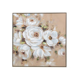 36" x 36" Square Framed Wall Art Flower Canvas Print, Home Decor for Living Room Kitchen Foyer W2078130327