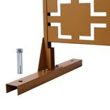 Outdoor & Indoor Privacy Metal Privacy 76" H48" W, Freestanding Decorative Privacy W465P193208