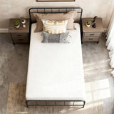 6 Inch Twin Mattress, White Memory Foam Mattress - Medium Soft Support, Breathable & Comfortable for 81613424