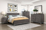 ZUN Modern Sleek Design Bedroom Furniture 1pc Beautiful Chest with 6 Drawers Brownish Gray and Antique B011P255196