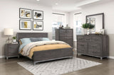 ZUN Modern Sleek Design Bedroom Furniture 1pc Beautiful Chest with 6 Drawers Brownish Gray and Antique B011P255196