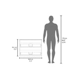 Bathroom Cabinet Opalo, with Two Shelves and Open Storage, Black B200P313690