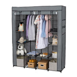 ZUN Portable Closet Organizer Storage, Wardrobe Closet with Non-Woven Fabric 14 Shelves, Easy to 59619939