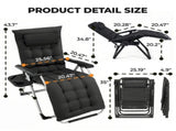 Portable Zero Gravity Chair with Ergonomic Design and 440 lbs Capacity 74234736