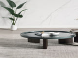 Lakita Blackish Green & Smoked Oak Coffee Table B2726P442583