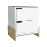 ZUN Luss Nightstand, Bedside Table with 2-Drawers B200P188858