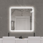 ZUN 36X36 Inch LED Bathroom Mirror Vanity Mirrors with Front Lights Wall Mounted Anti-Fog Frameless Make W2071137653