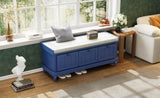TREXM Classic Storage Bench with Cushioned Seat and Three Drawers for Entryway and Living Room N715P207812M