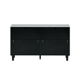 51" Rattan Dresser for Bedroom, 6 Drawer Dresser, Clothes Storage Cabinet for Bedroom, Metal W757P209508
