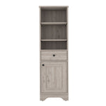 ZUN St. Clair Linen Cabinet, Two Interior Shelves, Two Open Shelves, Single Door B200P188813