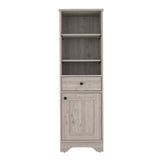 St. Clair Linen Cabinet, Two Interior Shelves, Two Open Shelves, Single Door B200P188813