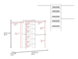 Hollis Modular Closet System with Open Shelves, Dual Hanging Rods and Vertical Storage Design, White B097P474320