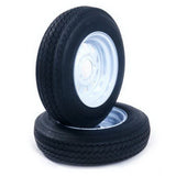2x TL P811 Tires & Rims 530-12 4 Ply 5 lugs on 4.5" Center 4" Front, Rear tires 22760380
