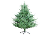6FT Curved Christmas Tree green PE tree with 830 Tips, irregular shape, realistic appearance and a 08080708