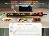 35" large electric grill with adjustable temperature 24130882