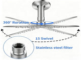 Shower System Shower Faucet Combo Set Wall Mounted with 10" Rainfall Shower Head and handheld shower 37654644