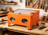 25 Gallon 40-120PSI Sandblasting Cabinet, Portable Benchtop Sand Blaster with Heavy Duty Body, 03298567