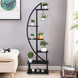 6th Floor Half Moon Ironwood Suitable For Garden Balcony Patio Lawn Home Decoration Plant Stand 96802284