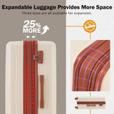 2 Piece Luggage Set with Bags Expanable Spinner Wheels ABS Lightweight Suitcase with TSA Lock N732P198744K