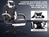 Gaming Chair with Massage,Ergonomic PC Gaming Chair with Footrest Comfortable Headrest and Lumbar W2367P288666