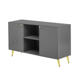 U-Can Modern TV Stand for TVs up to 55 Inches, Entertainment Center Media Console,Adjustable Shelf, N724P198517E