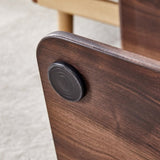 Modern Minimalist Walnut Dark Brown Texture Sticker-Patterned MDF Rectangular Coffee Table. Add a W1512P361009