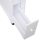 ZUN Bathroom Side Storage Cabinet - White （Prohibited by WalMart） 06312273