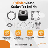 Cylinder Piston Top End Rebuild Kit for EZGO Golf Cart 2 Cycle Engine 1976-1988 97511976