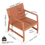 2-Piece Indoor/Outdoor Furniture set 1 Chairs & 1 Coffee Tables Waterproof PP Material- Easy W3450P323301