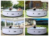 Large tub for 4 to 6 People, Portable Outdoor spa with 150 airjets and 1 Thermal Cover Massage 56228353