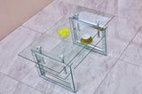 W 39.4" X D 19.7 " X H 17.7" Transparent tempered glass coffee table, coffee table 05193550