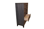 ZUN Contemporary Style 5-Drawer Chest Made with Wood in Gray 808857594679