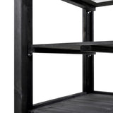 TOPMAX 62.4inch Height Wood Garden Greenhouse Balcony Portable Mini Cold Frame with Movable Storage 40574582