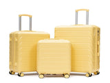3-Piece Luggage Set , ABS Hardshell, New Upgraded Iron Handle, Combination Lock, 360&deg W2787P534758