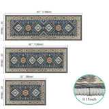 ZUN Kitchen Rug Sets 3 Piece with Runner Non Slip Kitchen Rugs and Mats Washable Kitchen Mats for Floor 63431658