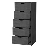 ZUN Dillon 5 Narrow Drawer Dresser, Tall Chest of Drawers B200P176103