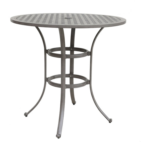 ZUN 42 Inches Cast Aluminum Round Bar Table B010119306