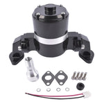 ZUN Electric Water Pump 35 GPM High Flow Chrome for BBC Big Block Chevy 396 427 454 V8 Engines Black 49082572