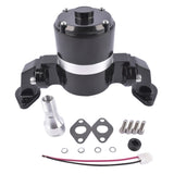 ZUN Electric Water Pump 35 GPM High Flow Chrome for BBC Big Block Chevy 396 427 454 V8 Engines Black 49082572