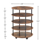 ZUN 4-Tier Revolving Shoe Rack Storage Organizer W2167130777