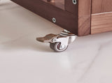 Solid Wood Freestanding Coat Rack with Rolling Wheels & Storage Basket, 27.56"15.75"70.87", Walnut W5368P553521