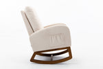 ZUN COOLMORE living room Comfortable rocking chair living room chair Beige W39560313