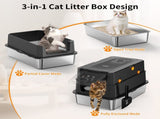 STAINLESS STEEL CAT LITTER BOX W1612P461506