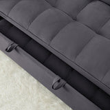 54.33 inch versatile foldable sofa bed in 3 lengths, modern sofa sofa sofa velvet pull-out bed, W2353P252432