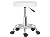 Round Stool Ha Ha Feet Rotation Bar Stool White 90445304
